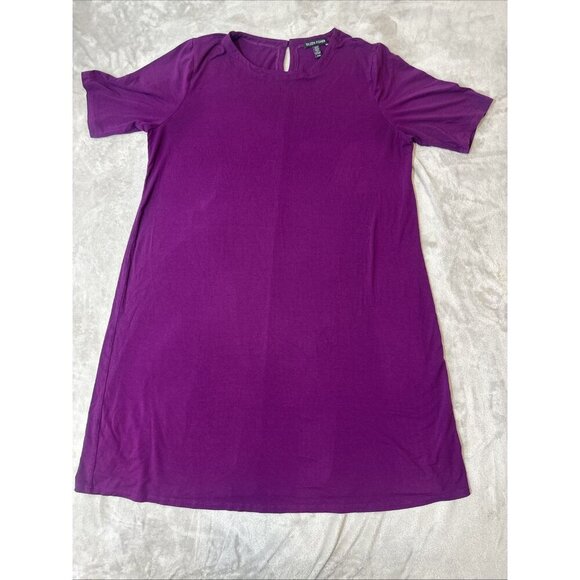 Women’s Eileen Fisher Dress Purple Stretch Size Medium - Picture 2 of 13
